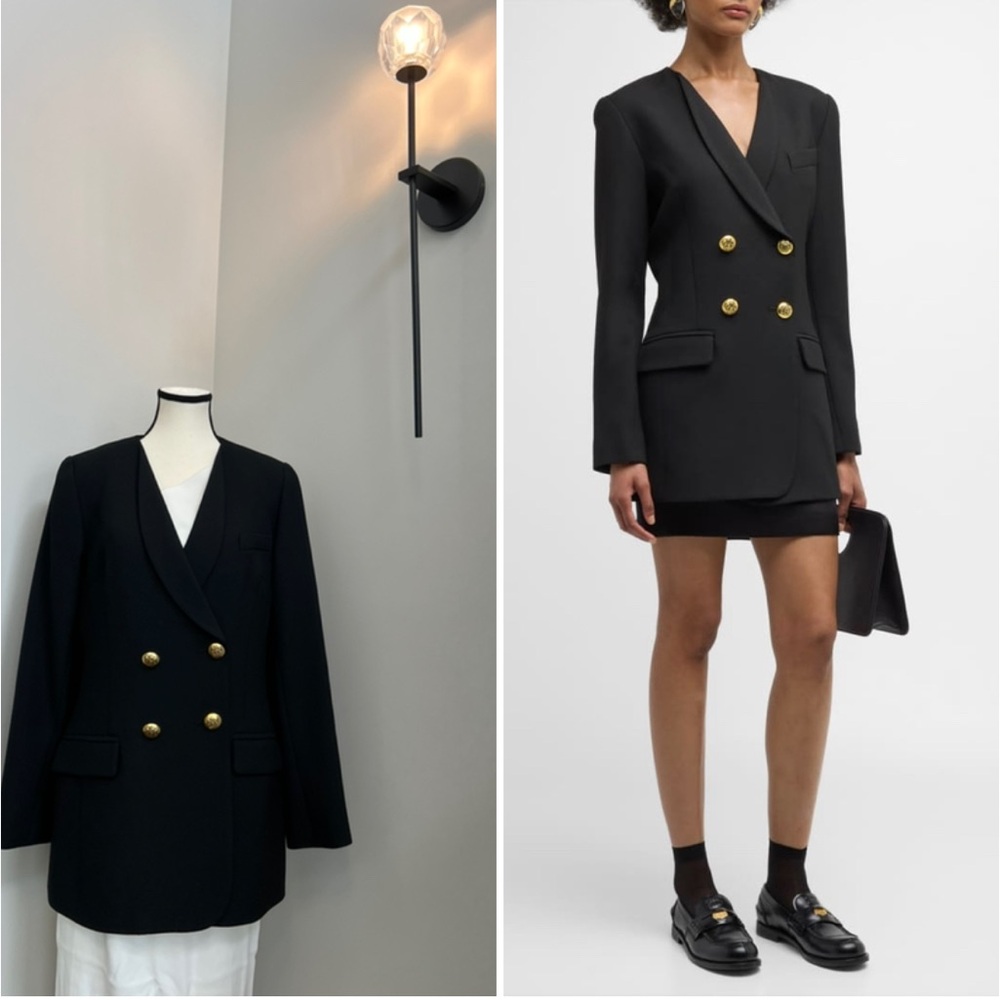 SMYTHE COLLARLESS DB BLAZER SIZE 12